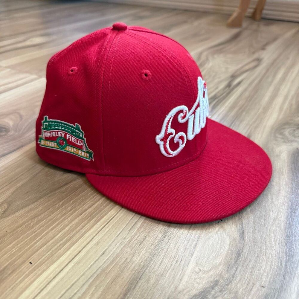 Vintage New Era Men’s Wrigley Field Chicago Cubs 59FIFTY Fitted Hat Size 7.5